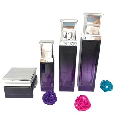 Beautiful Skin Management Moisturizing Repair Cream Cosmetic Glass bottle, 120ml 50g purple hot selling bottle
